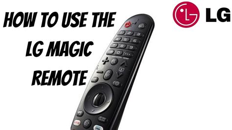 Lg magic remote user guide 2021
